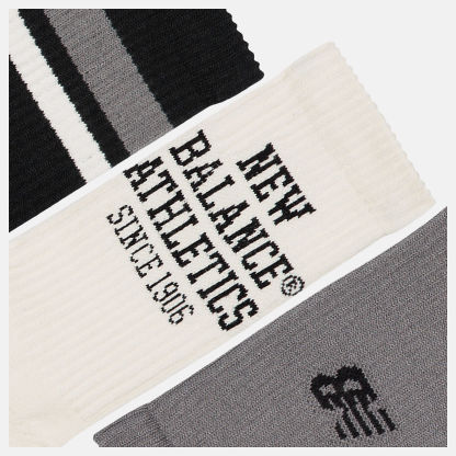 New Balance Active Graphic Crew Socks 3 Pack, LAS35111AS