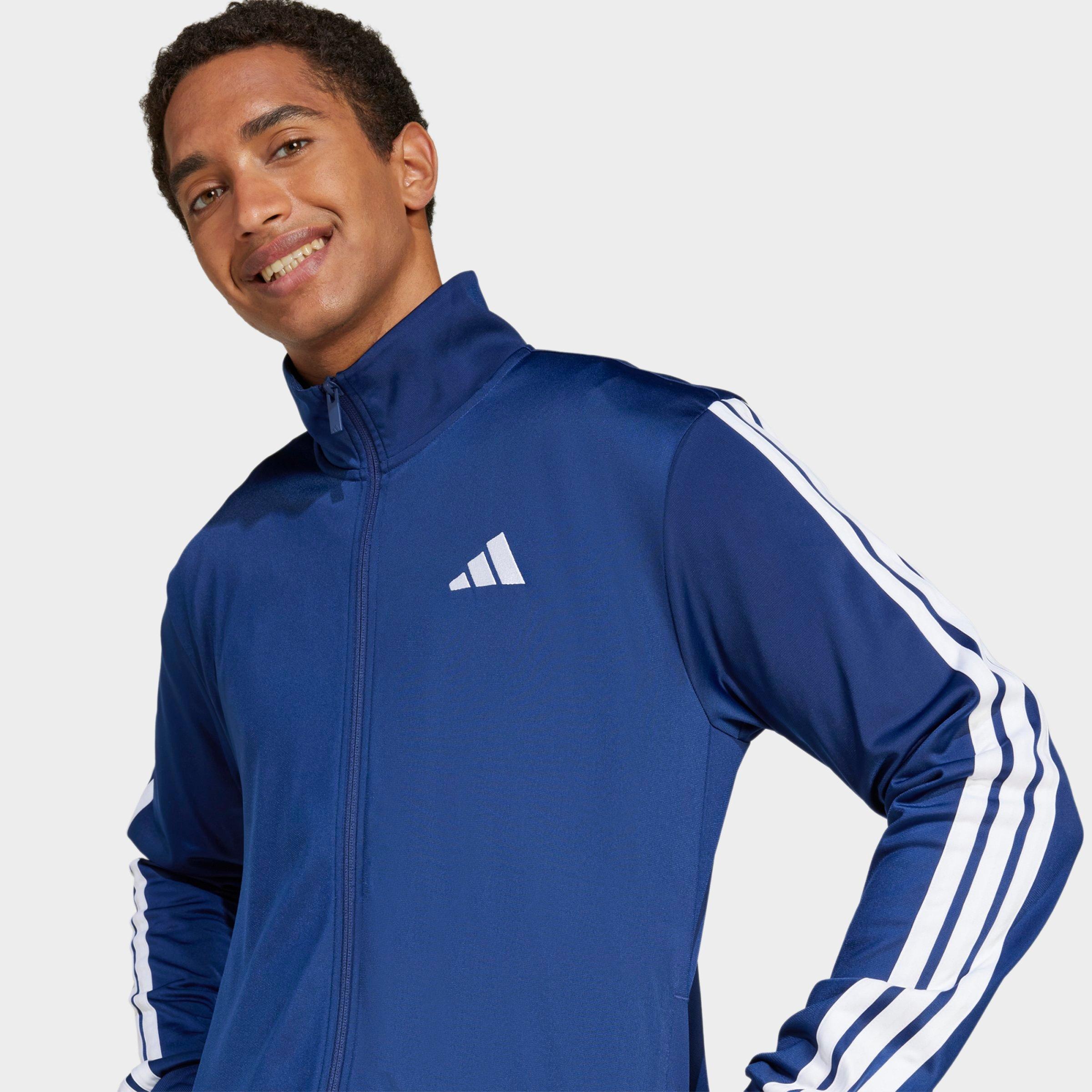 Men's adidas Dayready Full-Zip Track Jacket - Dark Blue