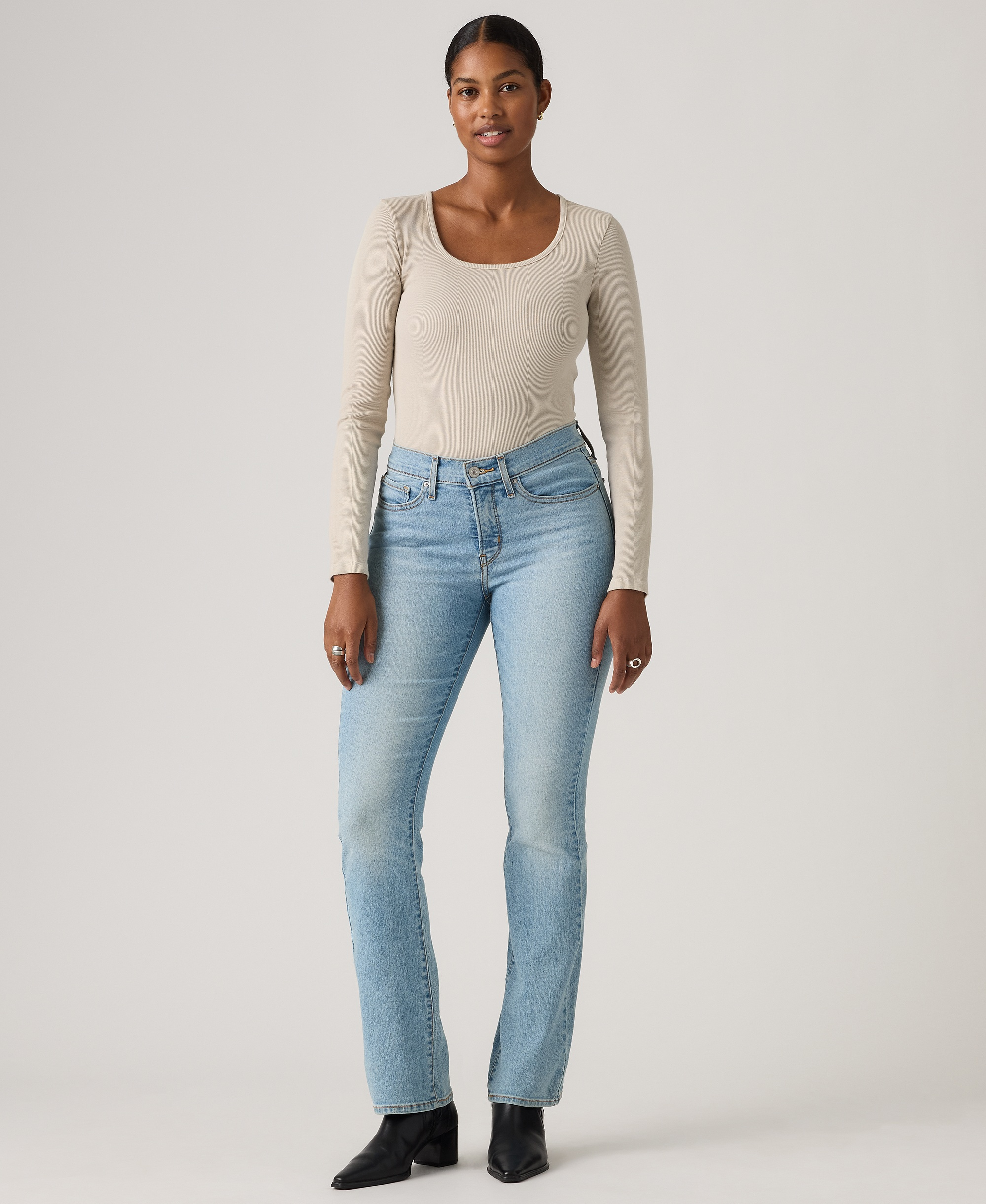 Levi's 315 Shaping Mid Rise Lightweight Bootcut Jeans - Up And Away