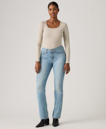Levi's 315 Shaping Mid Rise Lightweight Bootcut Jeans - Up And Away