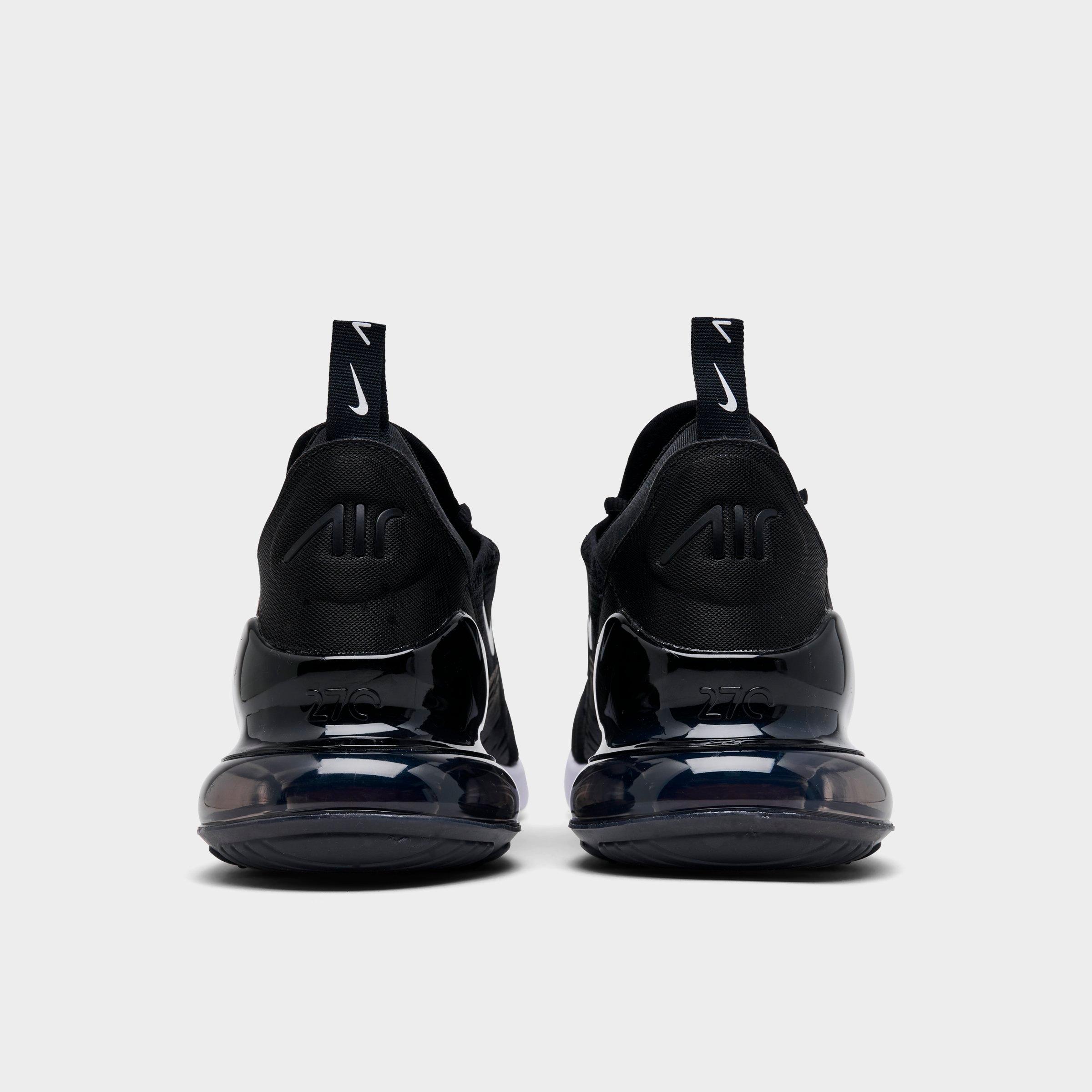 Men's Nithtke Air Max 270 Casual Shoes - Part 2 - Black/White/Solar Red/Anthracite - Back view