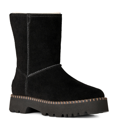 UGG® Women's Uptowner Round Toe Short Booties - Black
