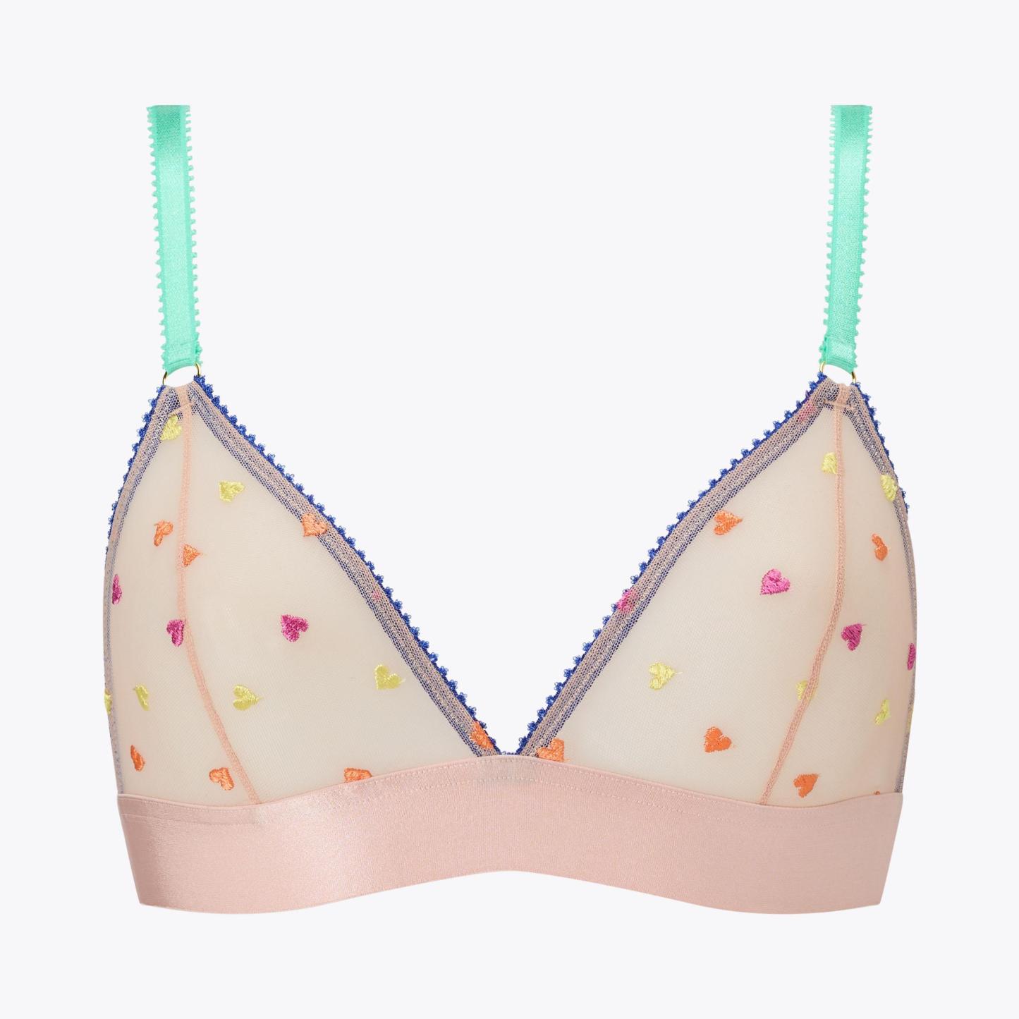 Kurt Geiger London Dora Larsen Triangle Bralette - Beige