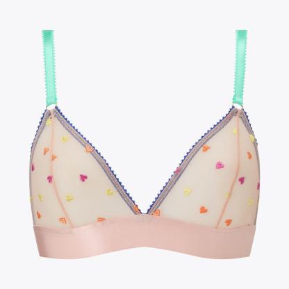Kurt Geiger London Dora Larsen Triangle Bralette - Beige