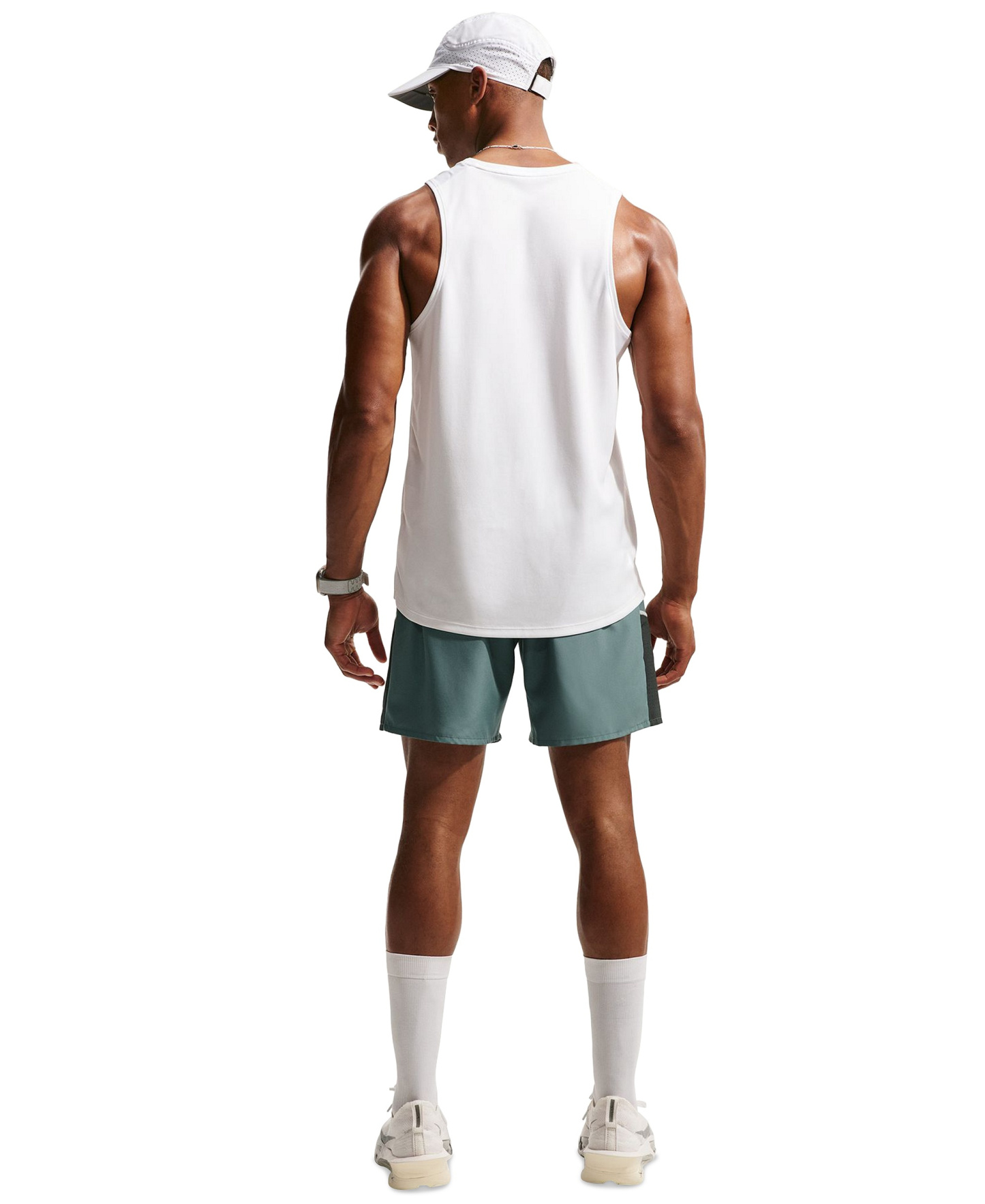 Nike Men's Miler Dri-FIT Running Shorts - Mineral/Reflective Silver