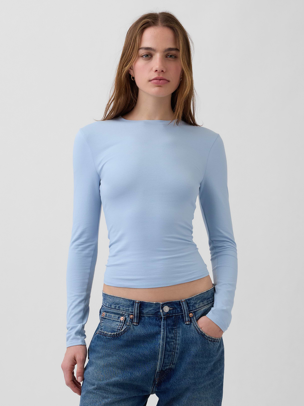 CloseKnit Jersey T-Shirt - Sail blue