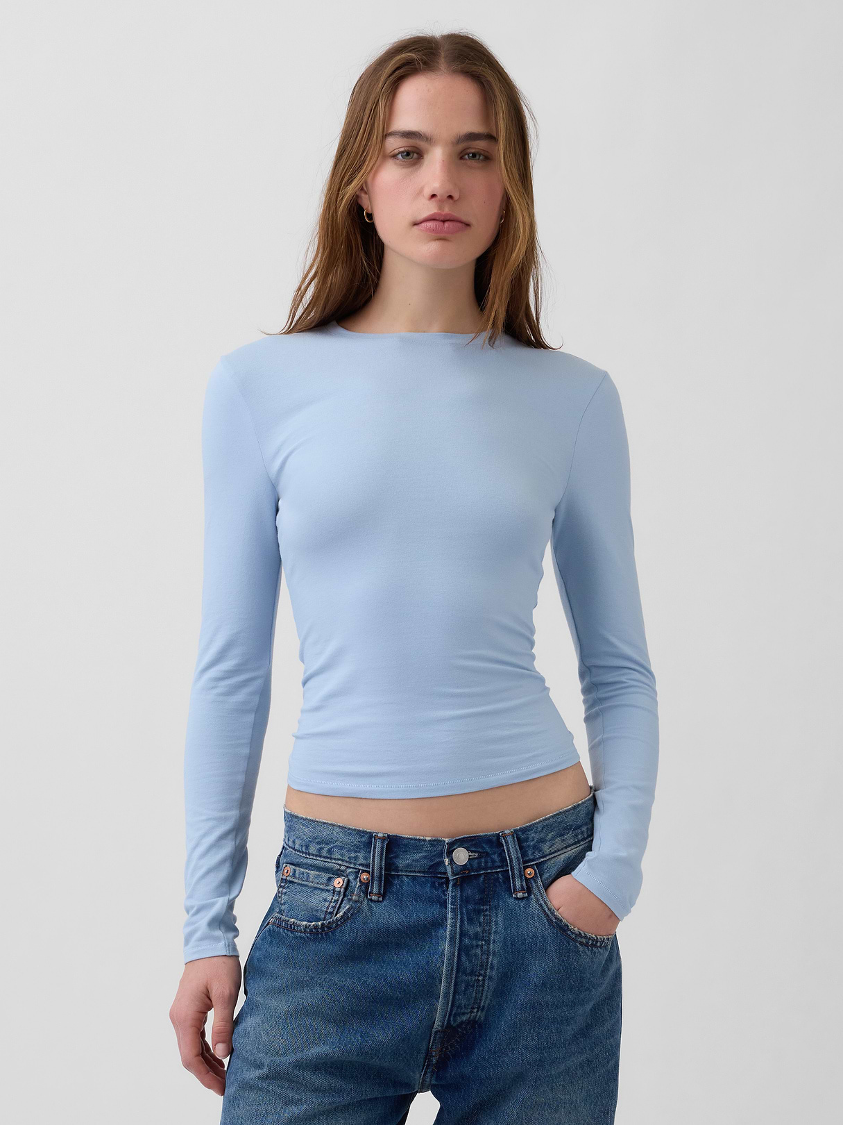 CloseKnit Jersey T-Shirt - Sail blue