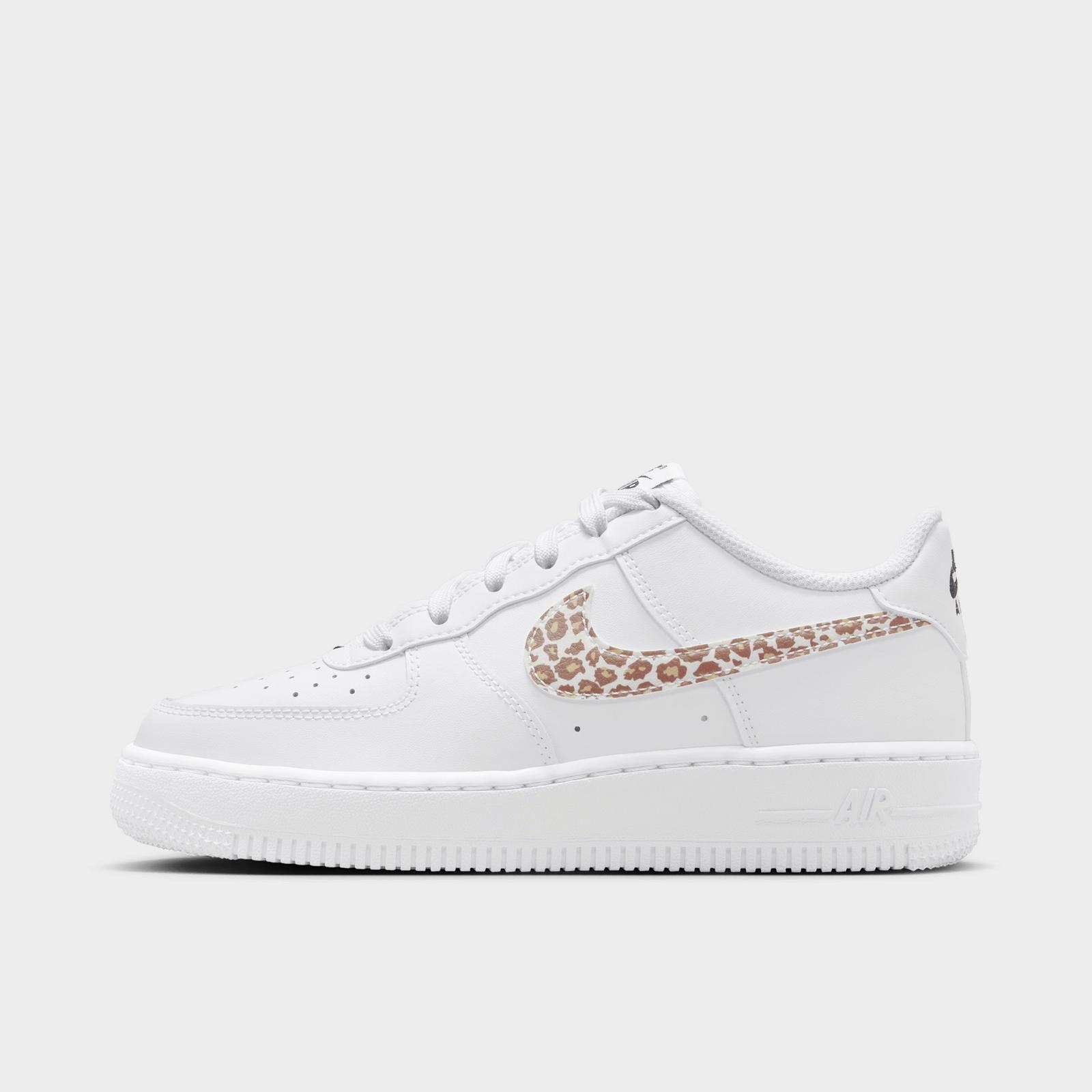 Big Kids' Nike Air Force 1 Low Casual Shoes - White/Black/Multicolor