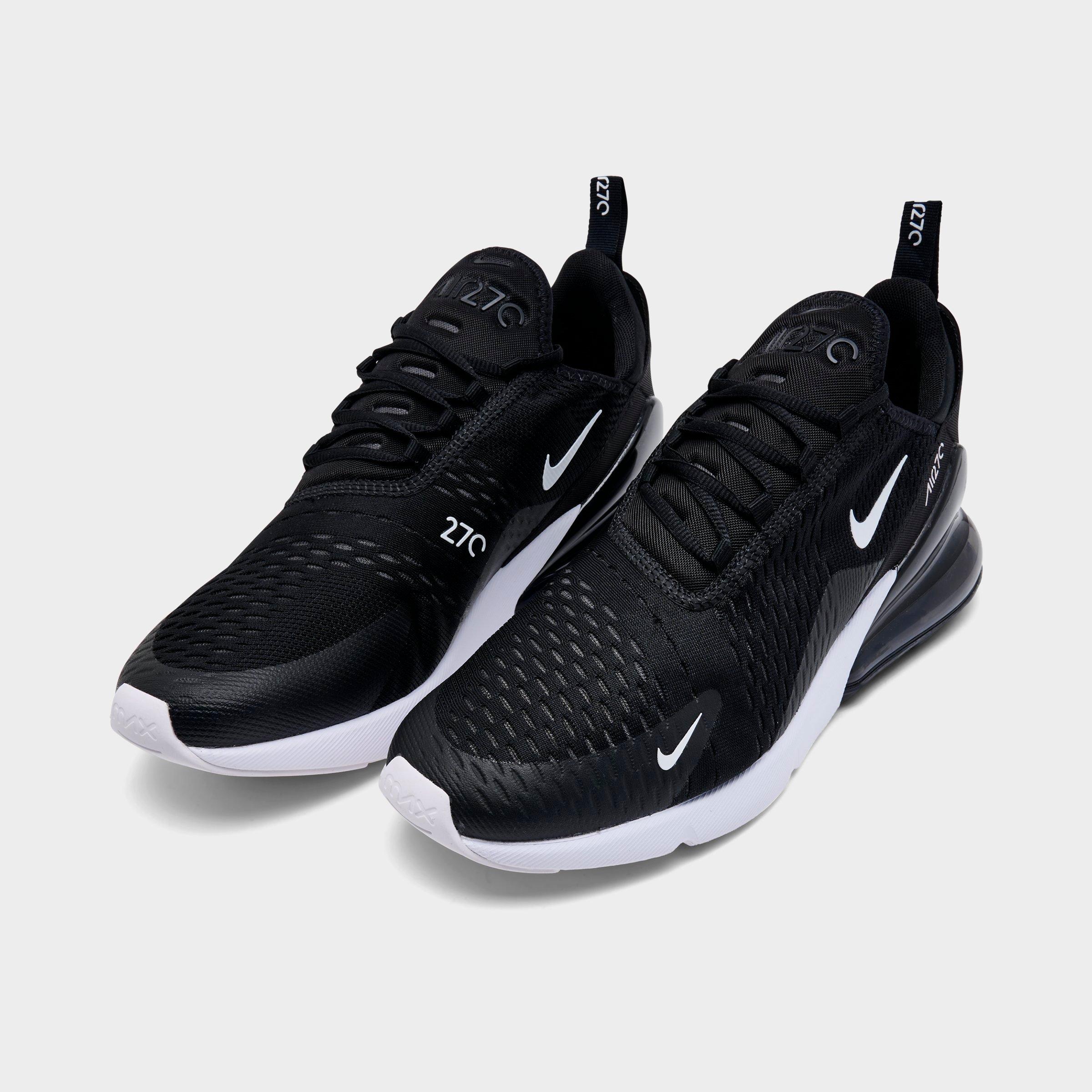 Men's Nithtke Air Max 270 Casual Shoes - Part 2 - Black/White/Solar Red/Anthracite - Both shoes facing left