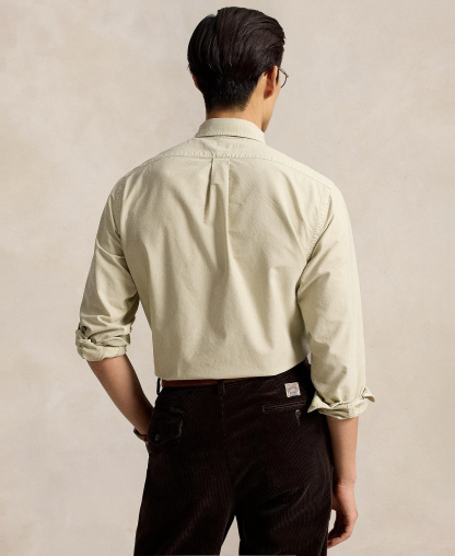 Polo Ralph Lauren Men's Garment-Dyed Oxford Shirt - Classic Stone