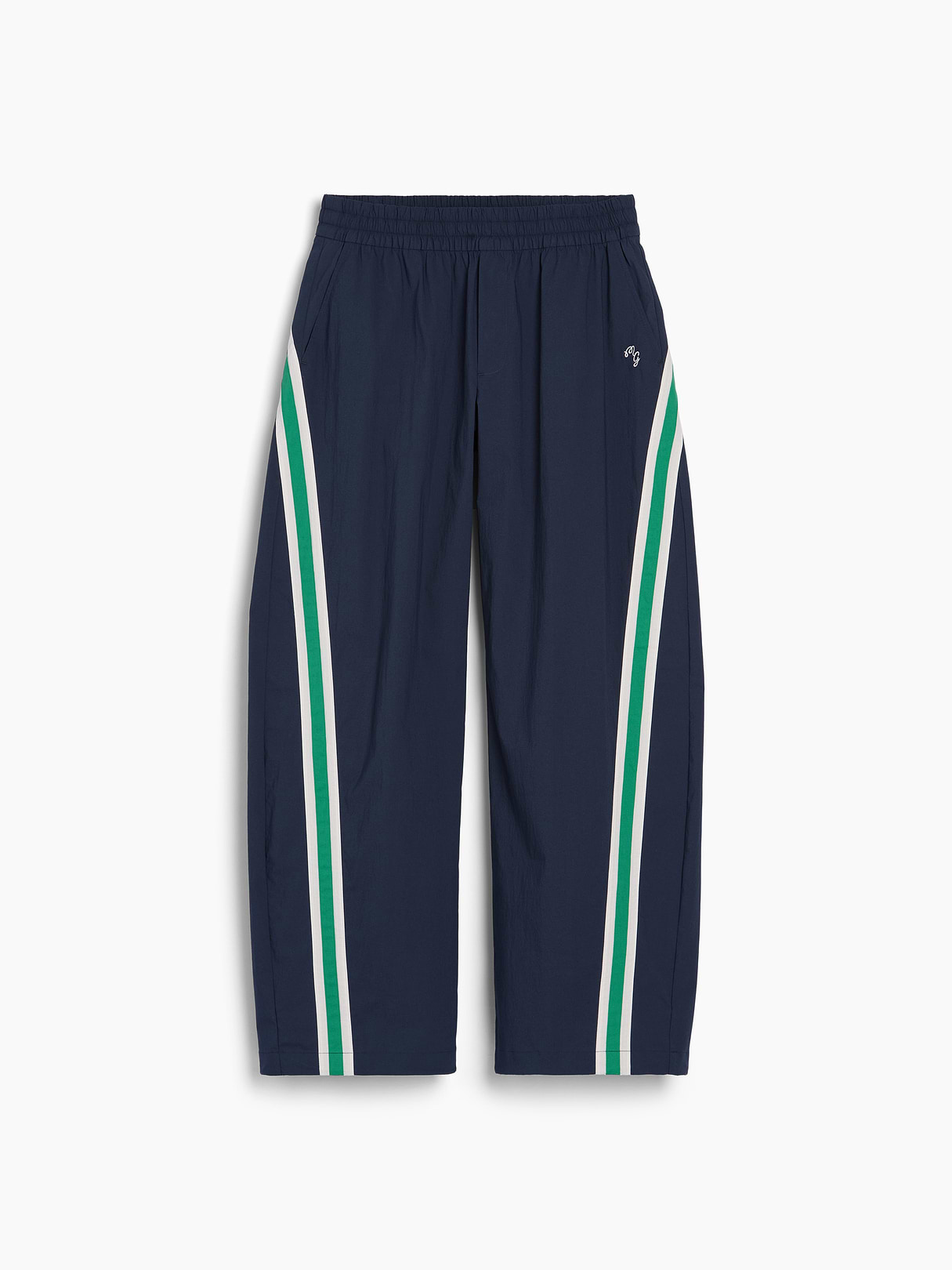 Gap × Malbon Textured Poplin Barrel Track Pants - Vintage navy