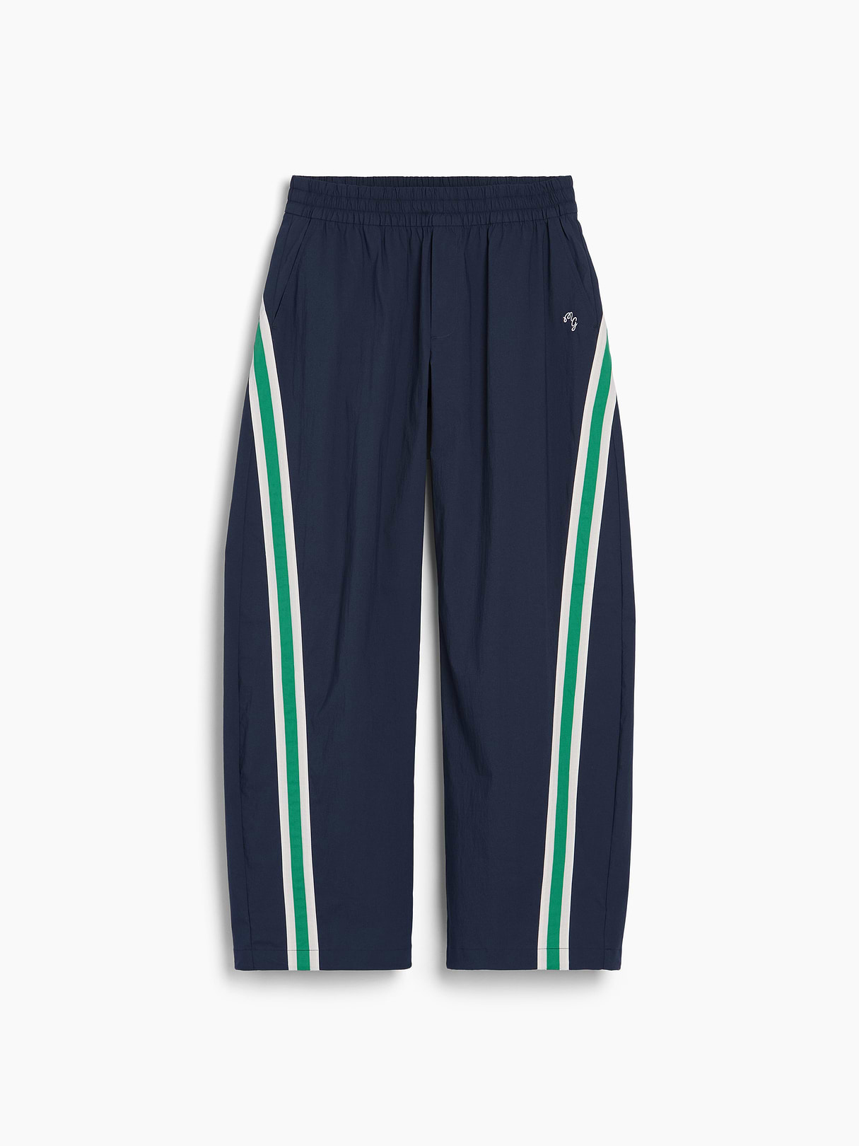 Gap × Malbon Textured Poplin Barrel Track Pants - Vintage navy