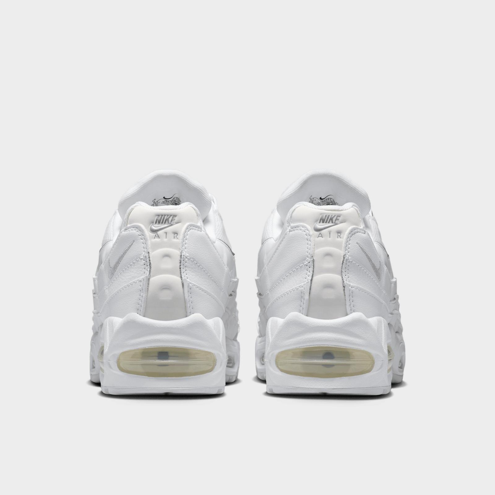 Women's Nike Air Max 95 Big Bubble Casual Shoes - White/Black/Reflect Silver/Metallic Silver
