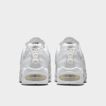 Women's Nike Air Max 95 Big Bubble Casual Shoes - White/Black/Reflect Silver/Metallic Silver