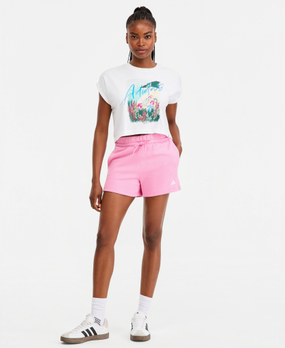 adidas Women's Summer Romance Crewneck Graphic Cotton T-Shirt - White