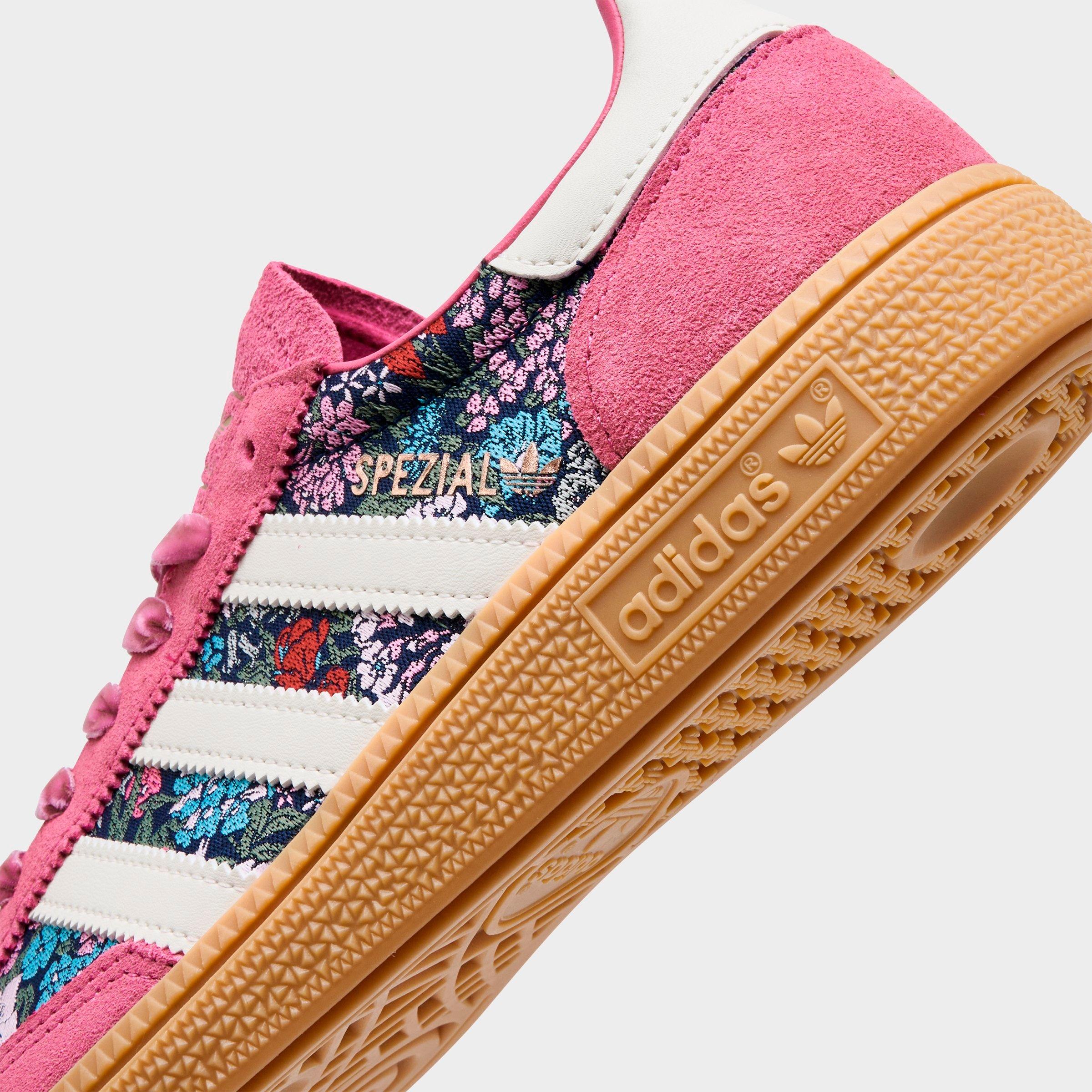 Big Kids' adidas Originals Handball Spezial Casual Shoes - Part 1 - Equipment Red/Cream White/Gum - Detail shot