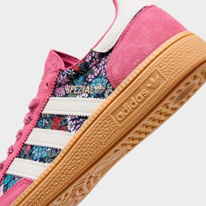 Big Kids' adidas Originals Handball Spezial Casual Shoes - Part 1 - Equipment Red/Cream White/Gum - Detail shot
