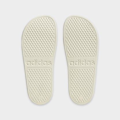 adidas adilette Aqua Slide Sandals - Off White/Off White/Off White - Bottom view