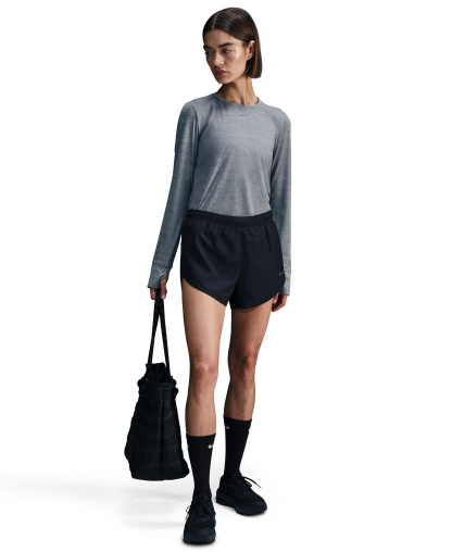 Nike Women's One Classic Dri-FIT Long-Sleeve Top - Smoke gray/black