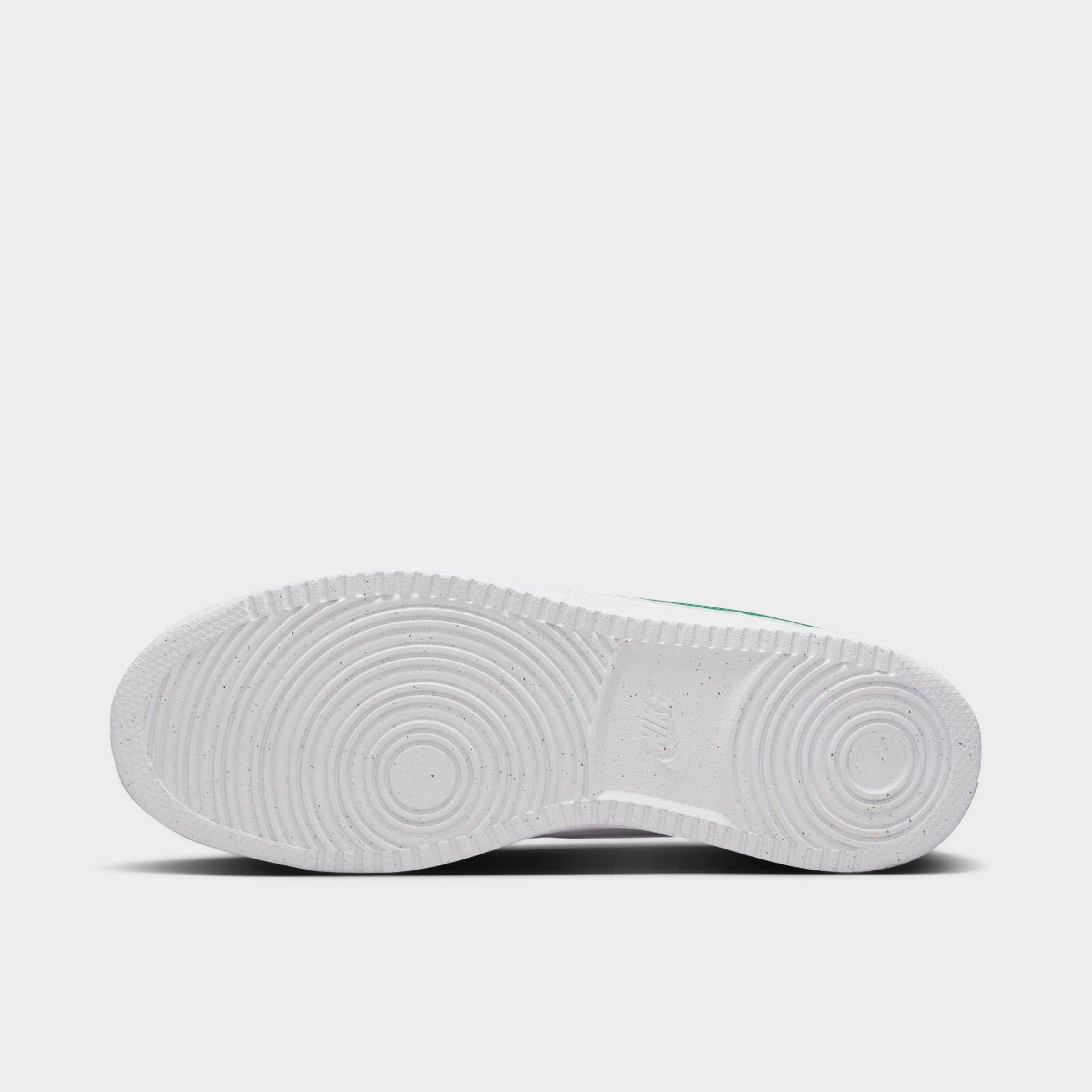 Men's Nithtke Court Vision Low Next Nature Casual Shoes - White/White/Malachite - Bottom view