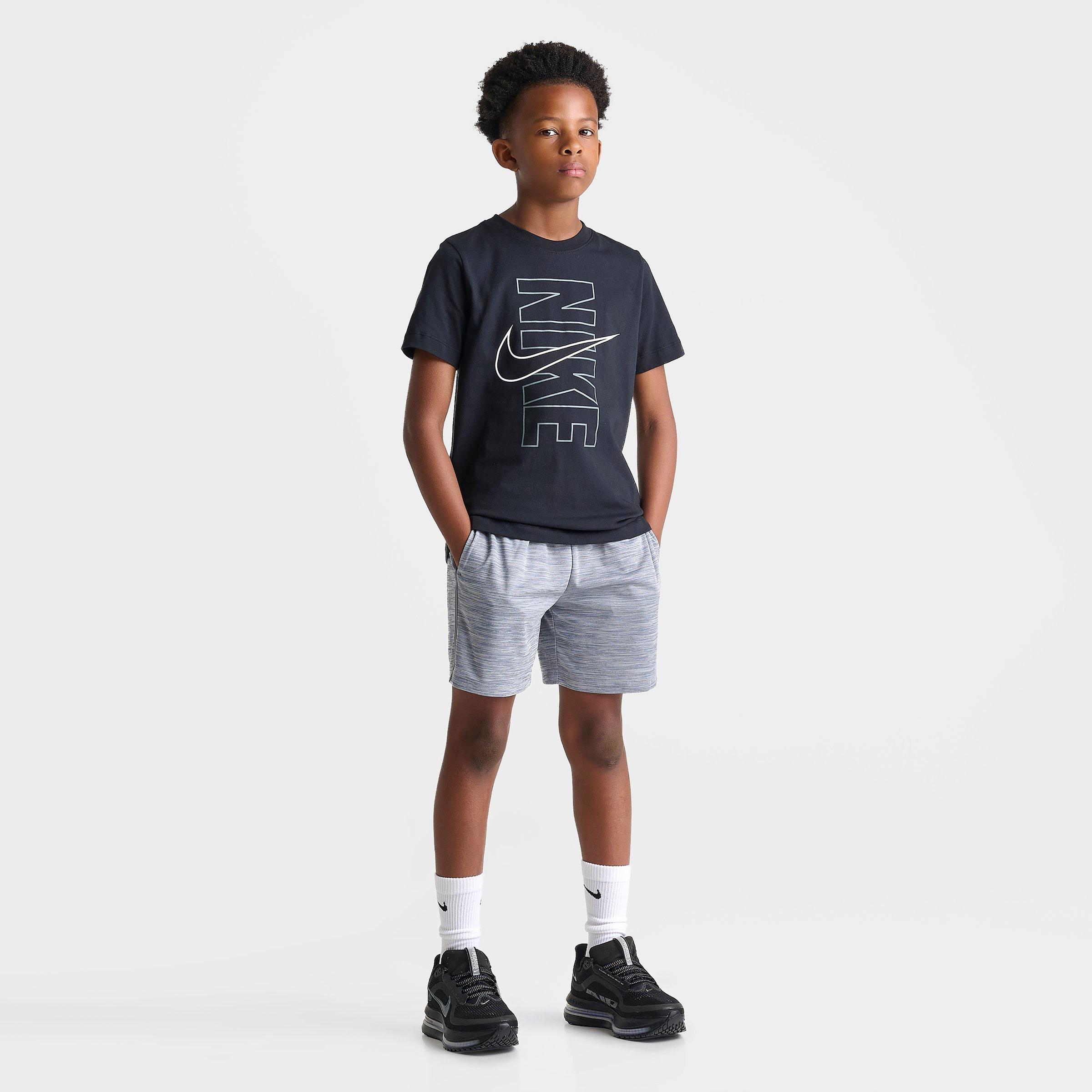 Big Kids' Nithtke Sportswear Block Graphic T-Shirt - Black