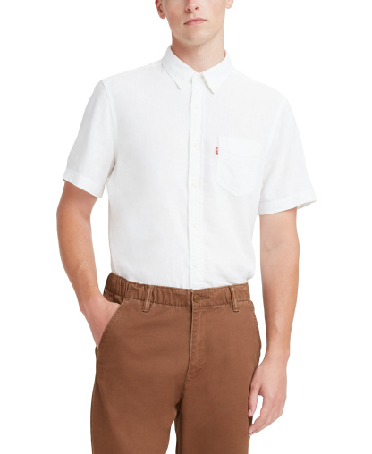 Levi's Men's Classic Pocket Short-Sleeve Shirt - Bright White