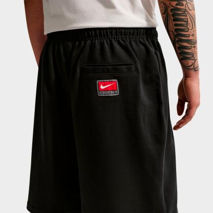 Men's Nike Life Midweight Chenille Knit Shorts - Black/University Gold