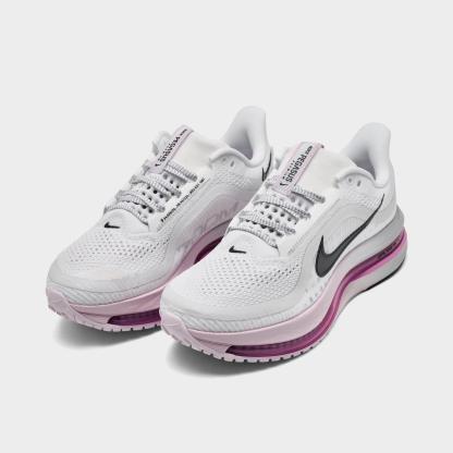 Women's Nithtke Pegasus Premium Running Shoes - Part 1 - White/Bleached Lilac/Light Magenta/Black - Both shoes facing left