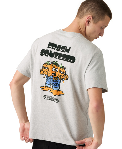 Levi's Men's Vintage Graphic T-Shirt - Freash Squeezed Light Heather Gray