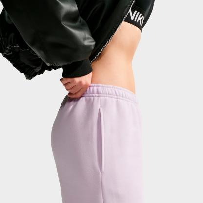 Women's Nithtke Studio Fleece Medium Weight "Graphic Pack" Embossed Mid-Rise Wide-Leg Pants - Bleached Lilac/Bleached Lilac