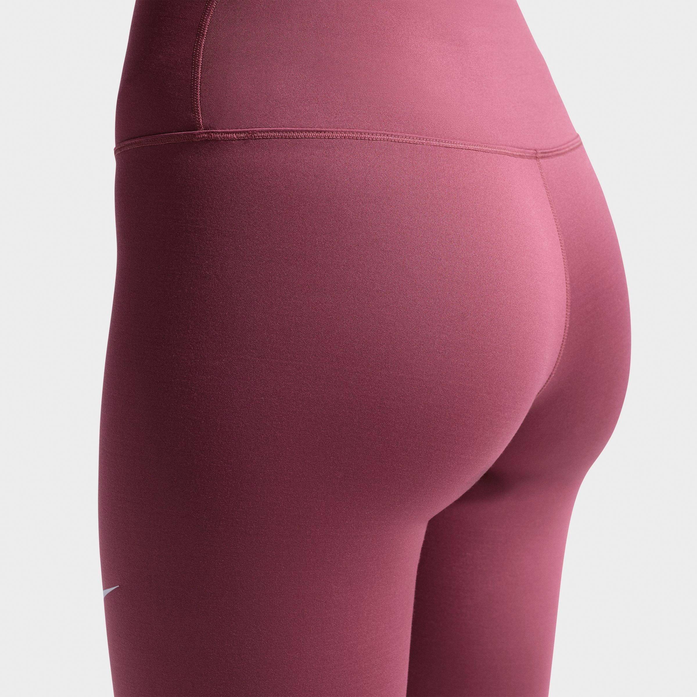 Women's Nithtke One Therma-FIT High-Waisted Full-Length Leggings - Pink Smoke/White