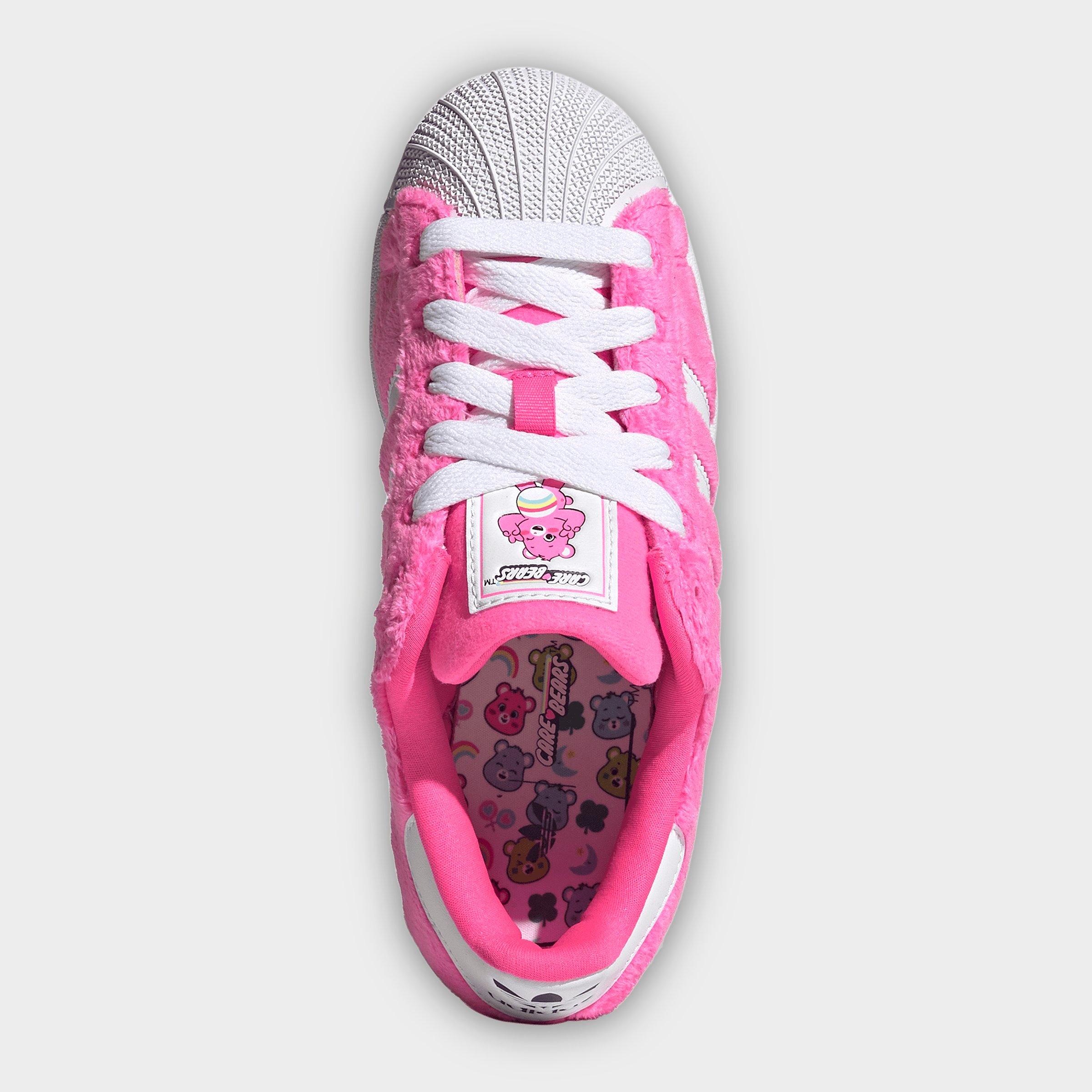 Big Kids' adidas Originals Superstar II Casual Shoes - Lucid Pink/Cloud White/Collegiate Purple - Top view