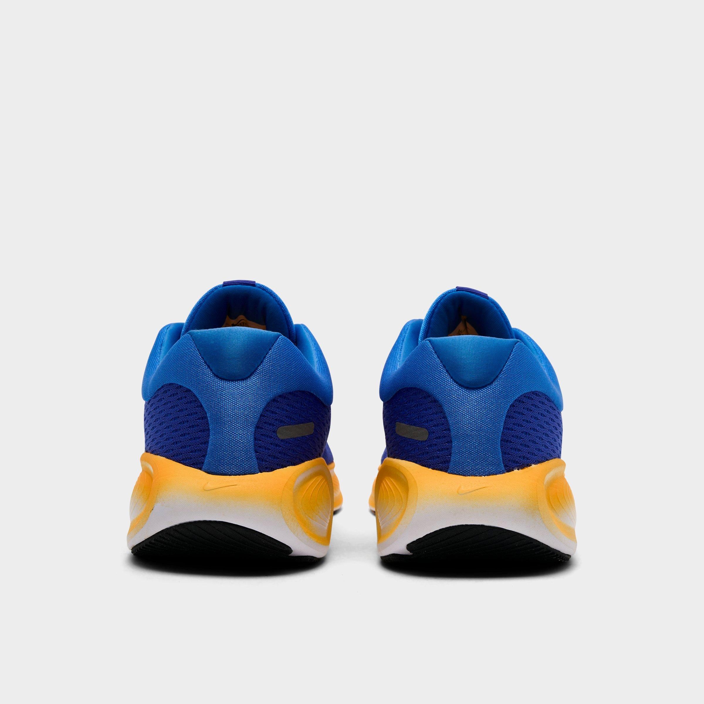 Big Kids' Nithtke Stellar Ride Running Shoes - Blue Crystal/Lapis/Volt Tint/Off Noir - Back view