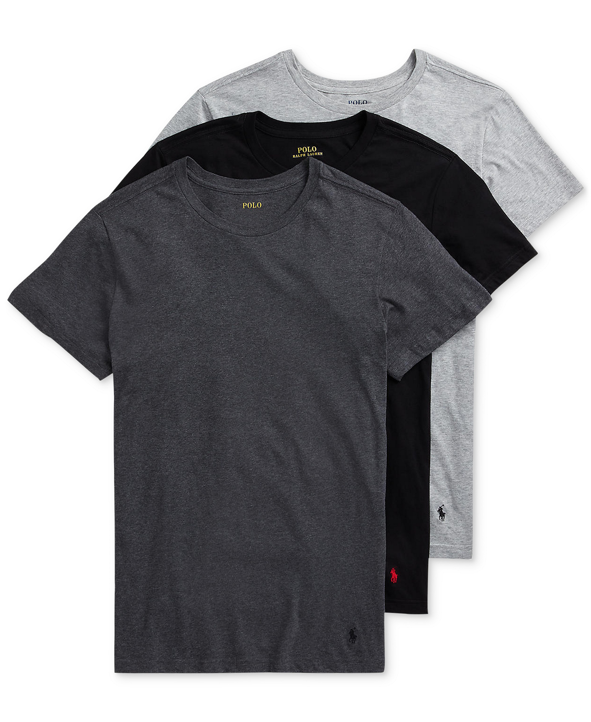 Polo Ralph Lauren Men's 3-Pack Classic Undershirts - Andover / Madison / Black