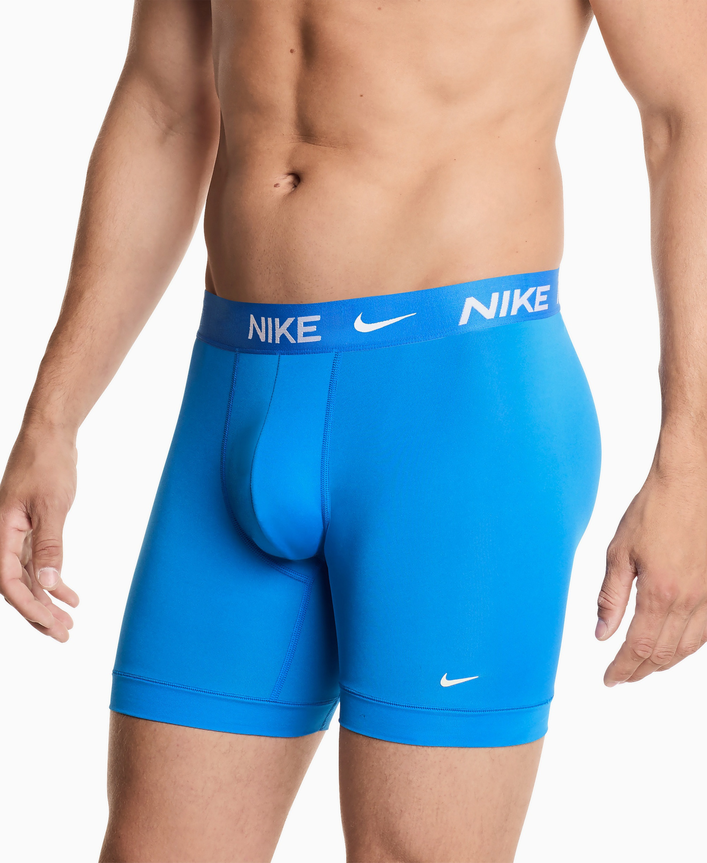 Nike Men's Essential Micro Boxer Briefs, 3-Pack - Photo Blue/Iron Gay/Black