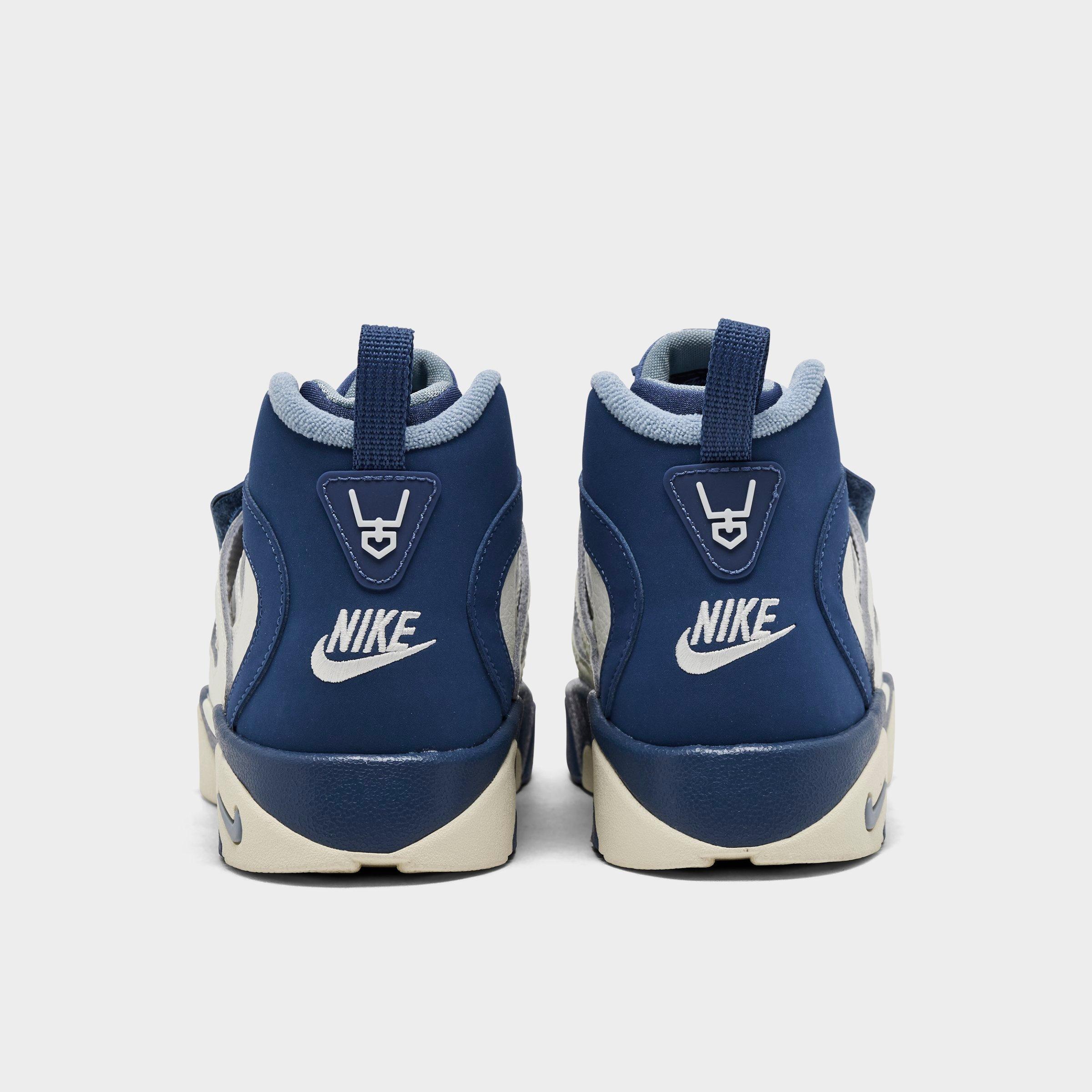Little Kids' Nithtke Diamond Turf 2 Casual Shoes - Sail/Mystic Navy/Blue Grey/Metallic Gold - Back view