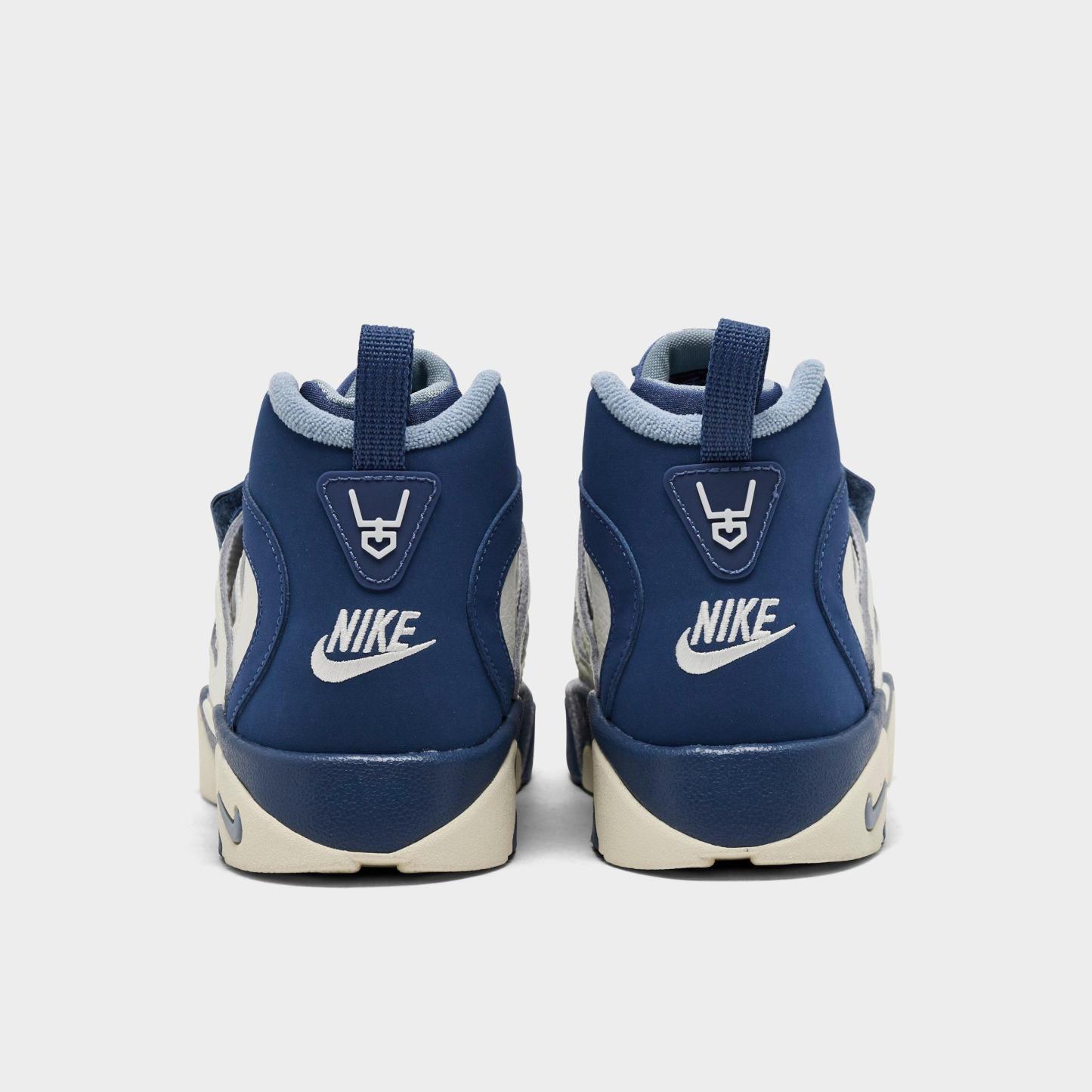 Little Kids' Nithtke Diamond Turf 2 Casual Shoes - Sail/Mystic Navy/Blue Grey/Metallic Gold - Back view