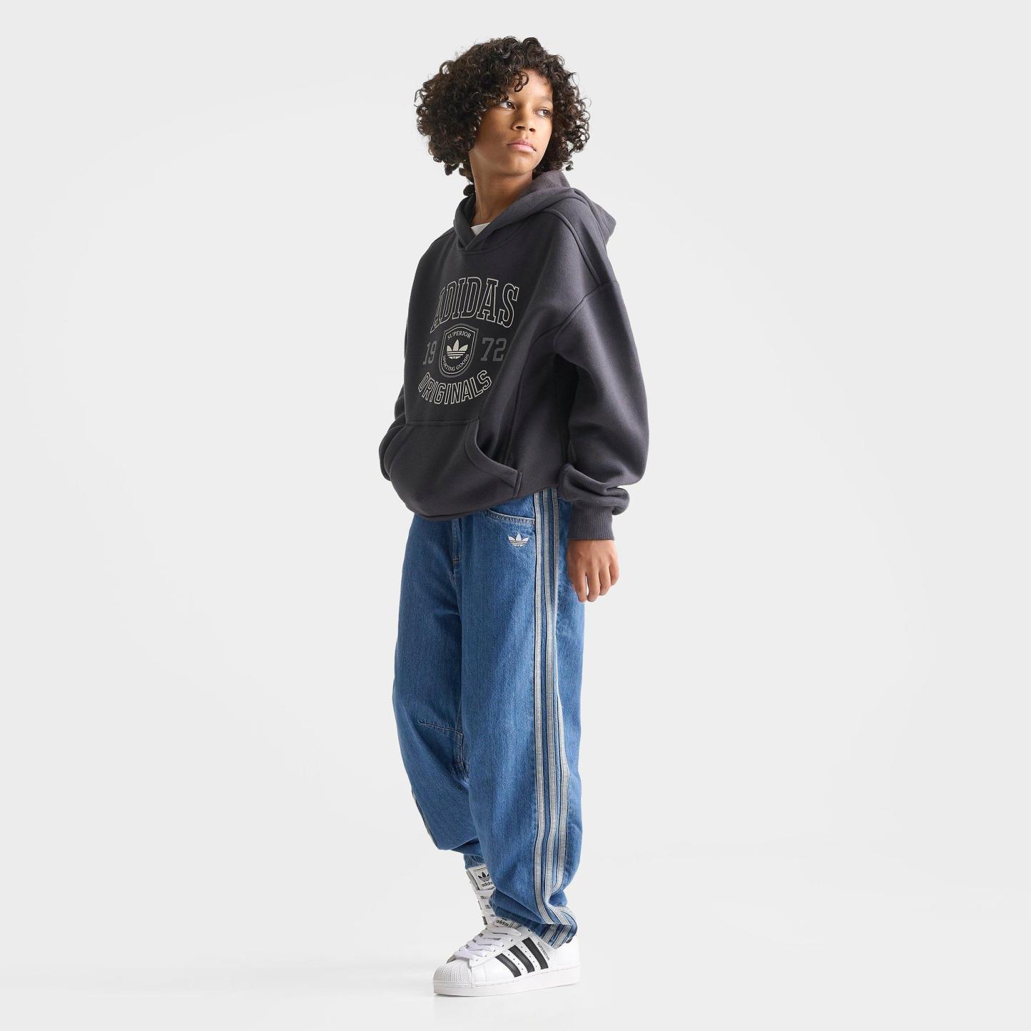 Big Kids' adidas Originals 3-Stripes Denim Jeans - Antique Wash