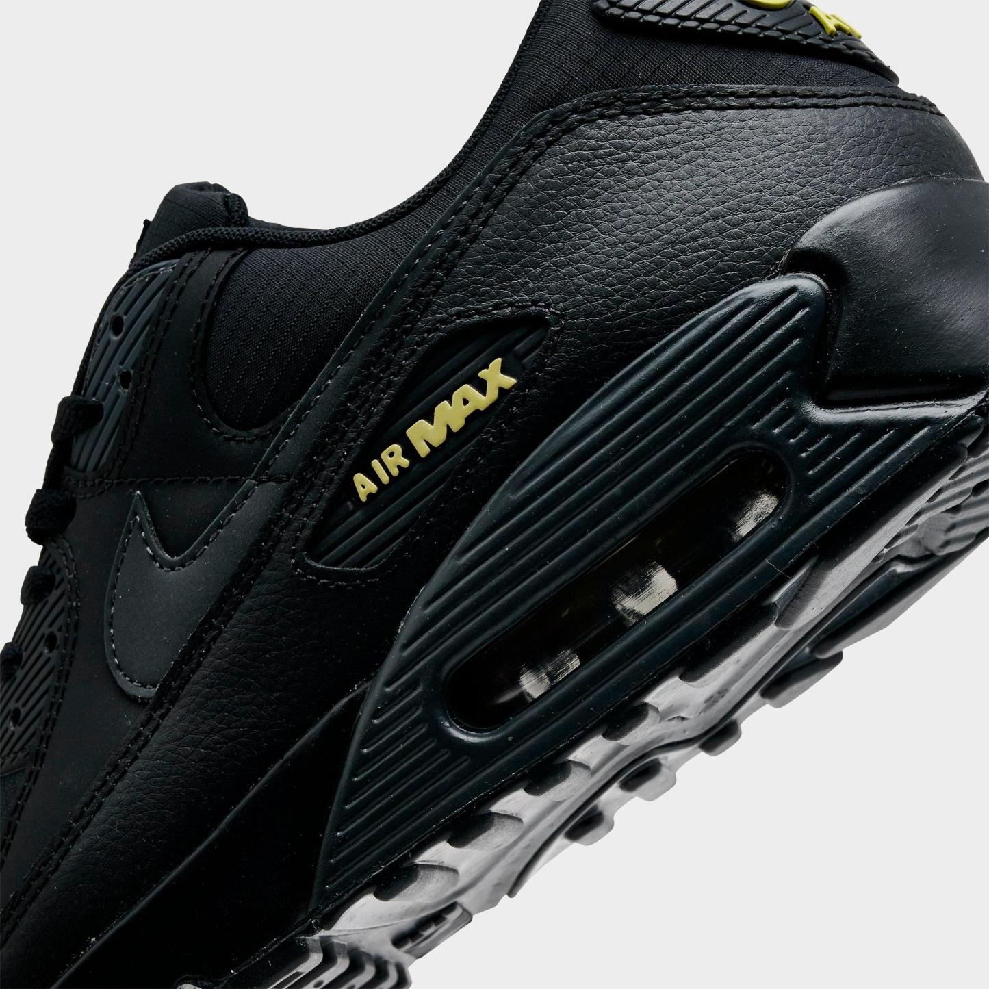 Men's Nithtke Air Max 90 Casual Shoes - Part 3 - Black/Buff Gold/Anthracite - Detail shot
