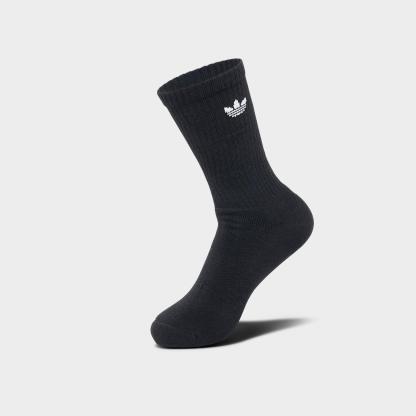 Women's adidas Originals Trefoil Cushion Crew Socks (6-Pack) - Black - view 3