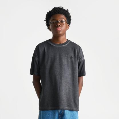 Big Kids' adidas Originals Washed Logo Short-Sleeve T-Shirt - Black