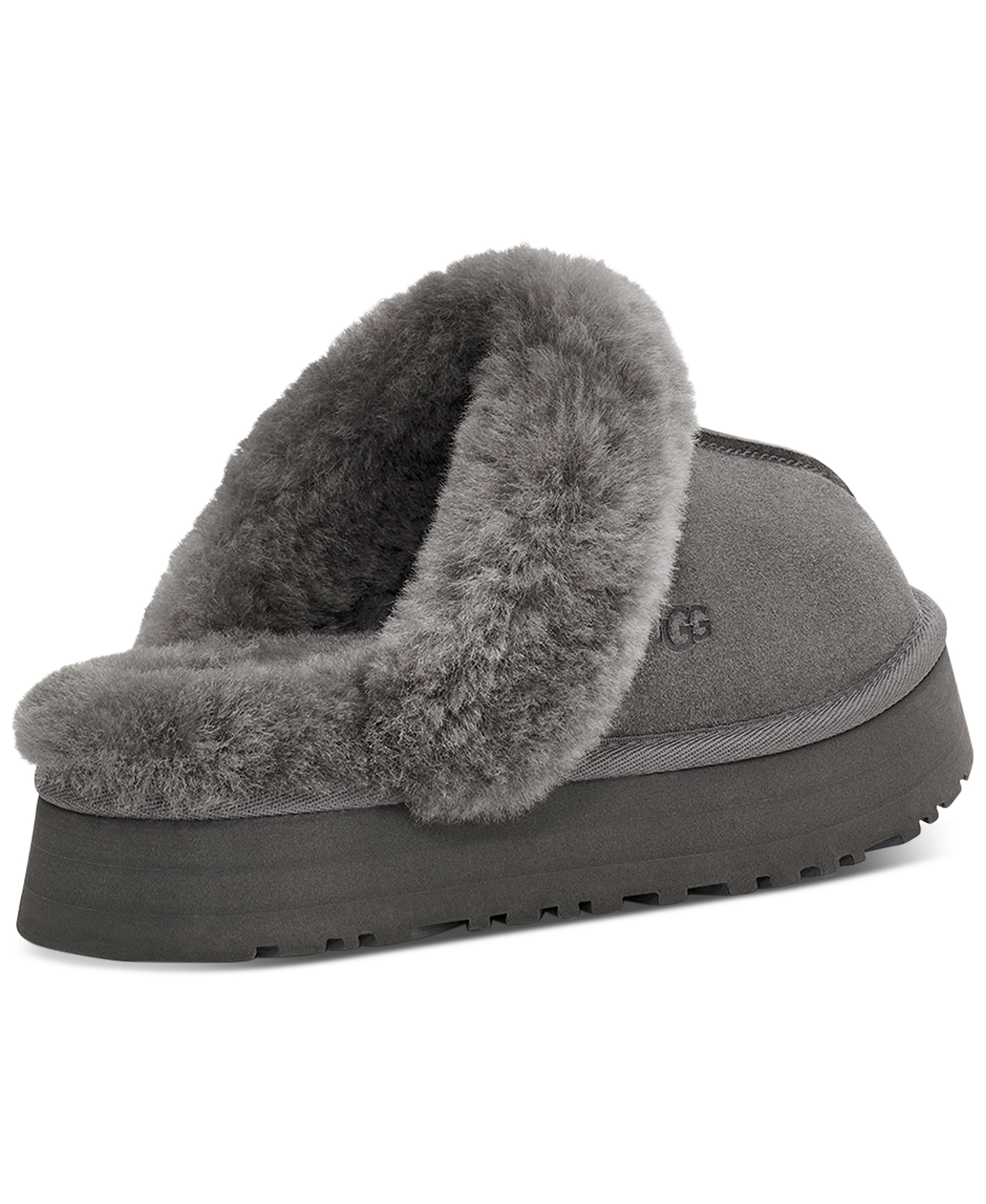 UGG® Women's Disquette Slip-On Clog Slippers - Charcoal