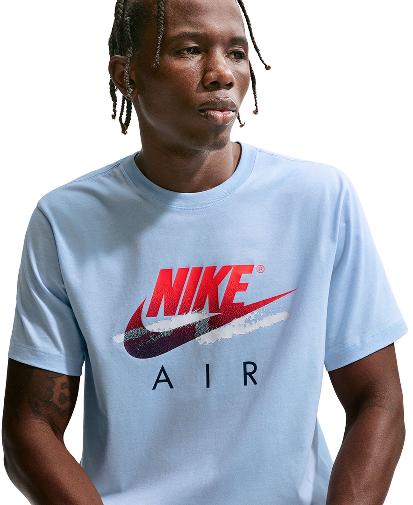 Nike Men's DNA Futura Crewneck T-Shirt - Hydrogen Blue