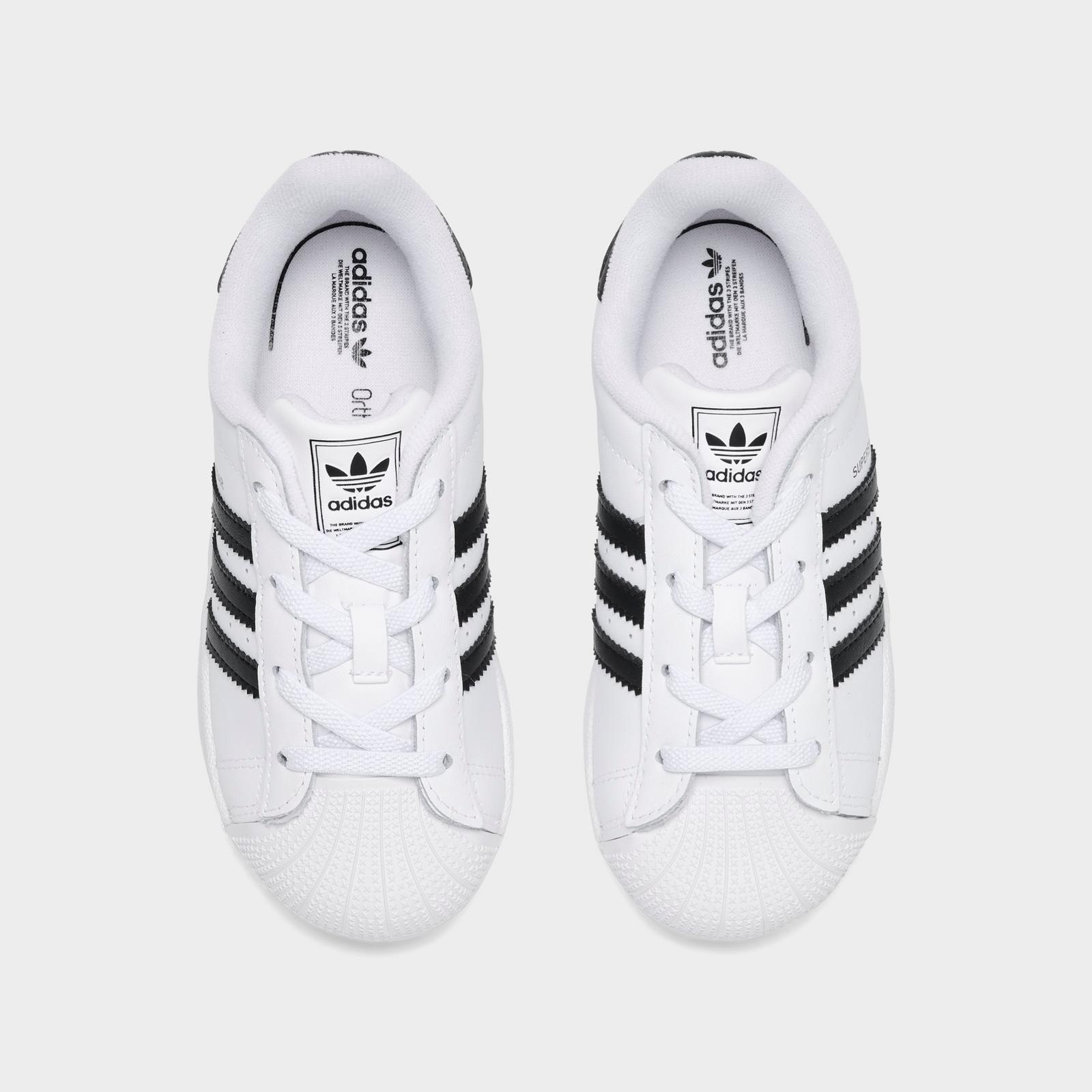Kids' Toddler adidas Originals Superstar Casual Shoes - White/Black/White - view 5