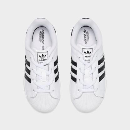 Kids' Toddler adidas Originals Superstar Casual Shoes - White/Black/White - view 5