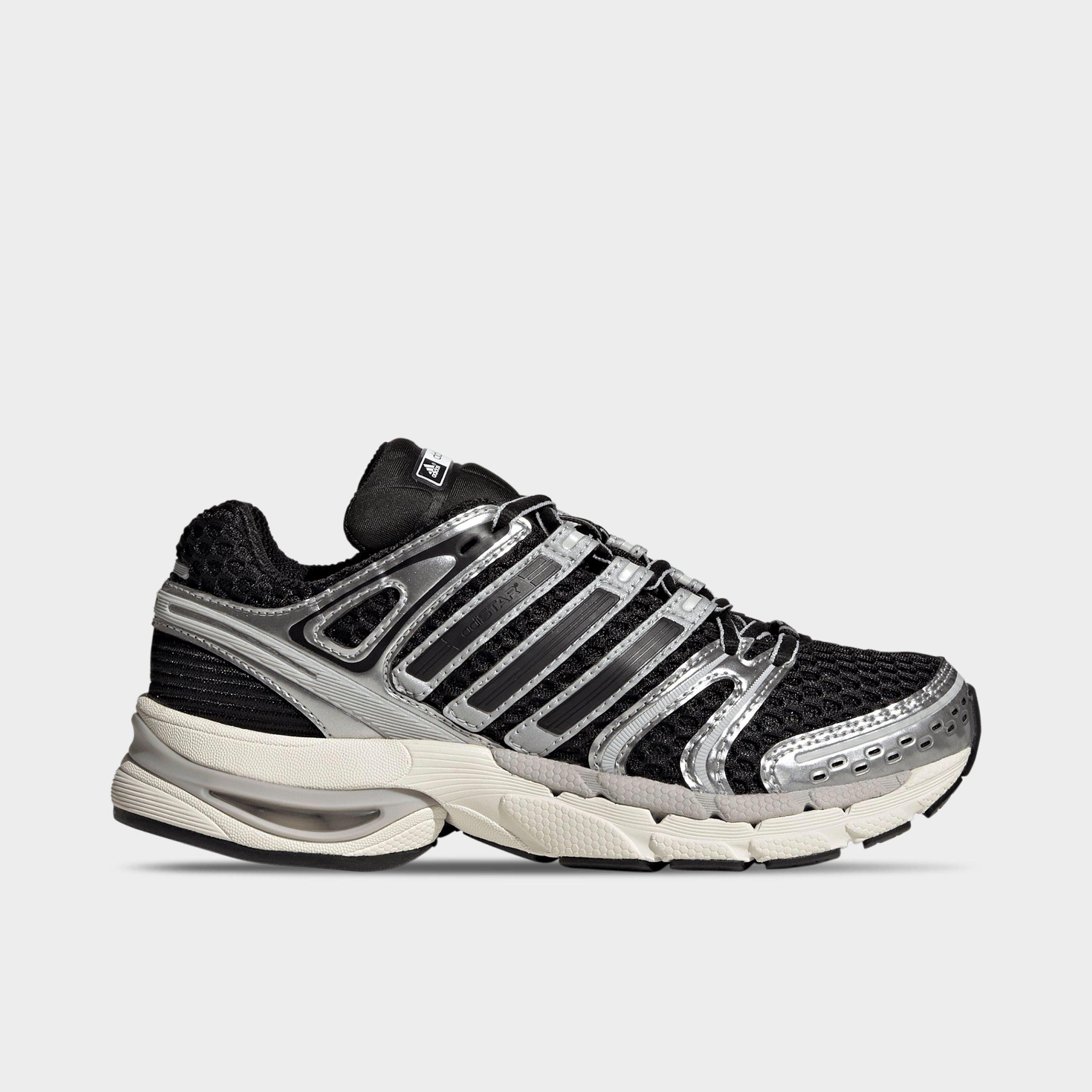 Girls' Big Kids' adidas x Liberty London Adistar Control 5 Casual Shoes - Core Black/Silver Metallic/Grey One - Left shoe facing left. Outside of the shoe.