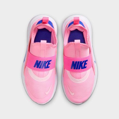 Little Kids' Nithtke Flex Runner 4 Running Shoes - Pink Rise/Playful Pink/Pink Foam/Racer Blue - Top view