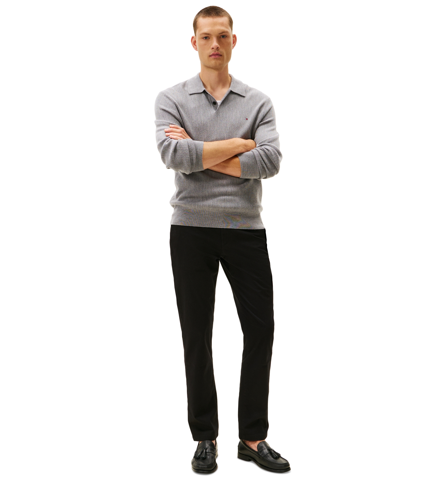 Tommy Hilfiger Men's Slim-Straight Fit Stretch Chino Pants - Black