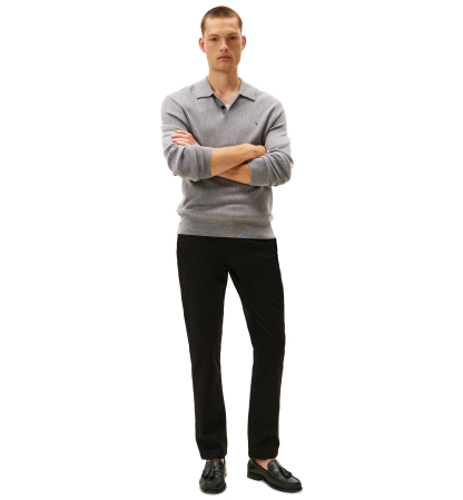Tommy Hilfiger Men's Slim-Straight Fit Stretch Chino Pants - Black