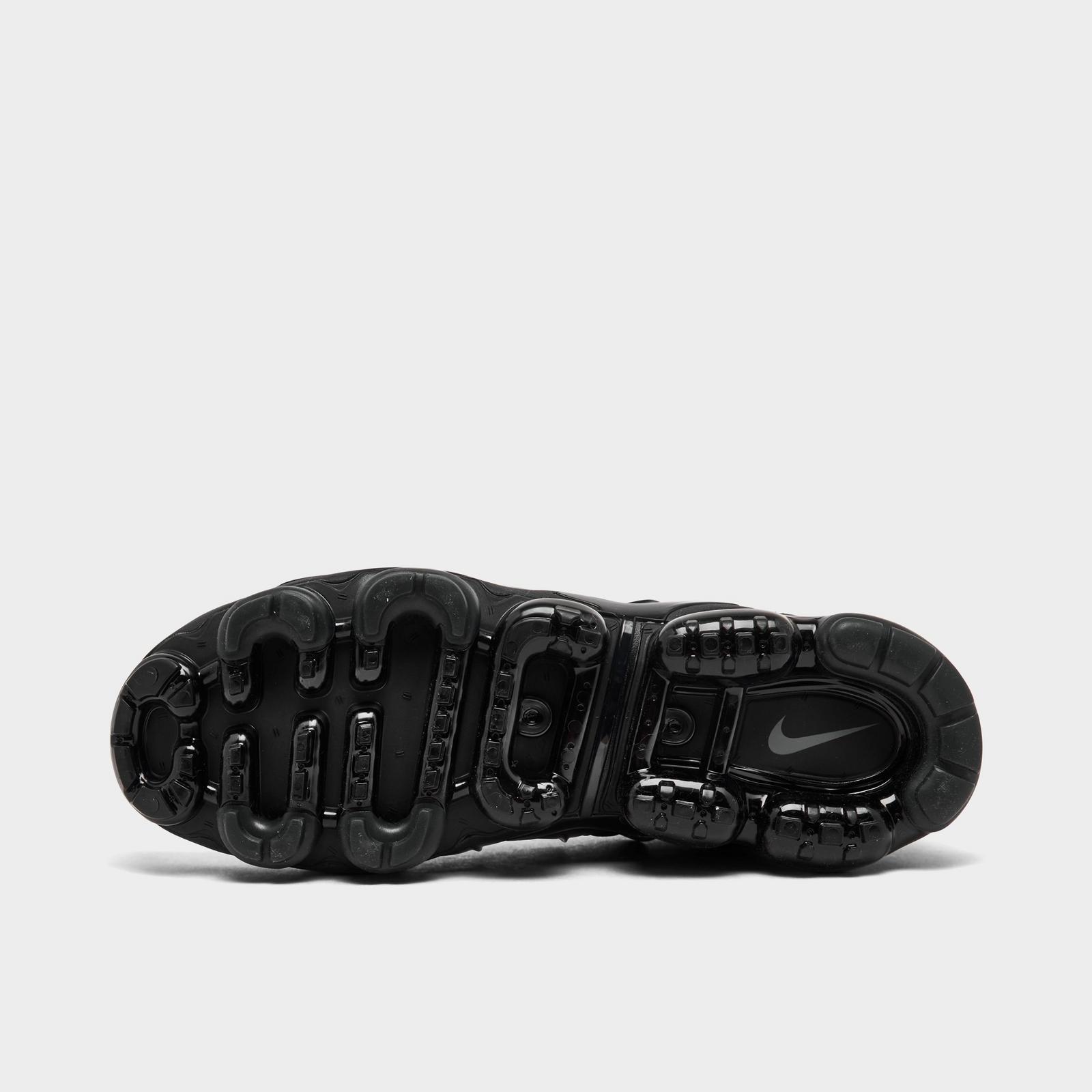 Men's Nike Air VaporMax Plus Running Shoes - Black/Black/Dark Grey